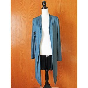 Women's Lightweight Extra Long Cardigan Dark Teal